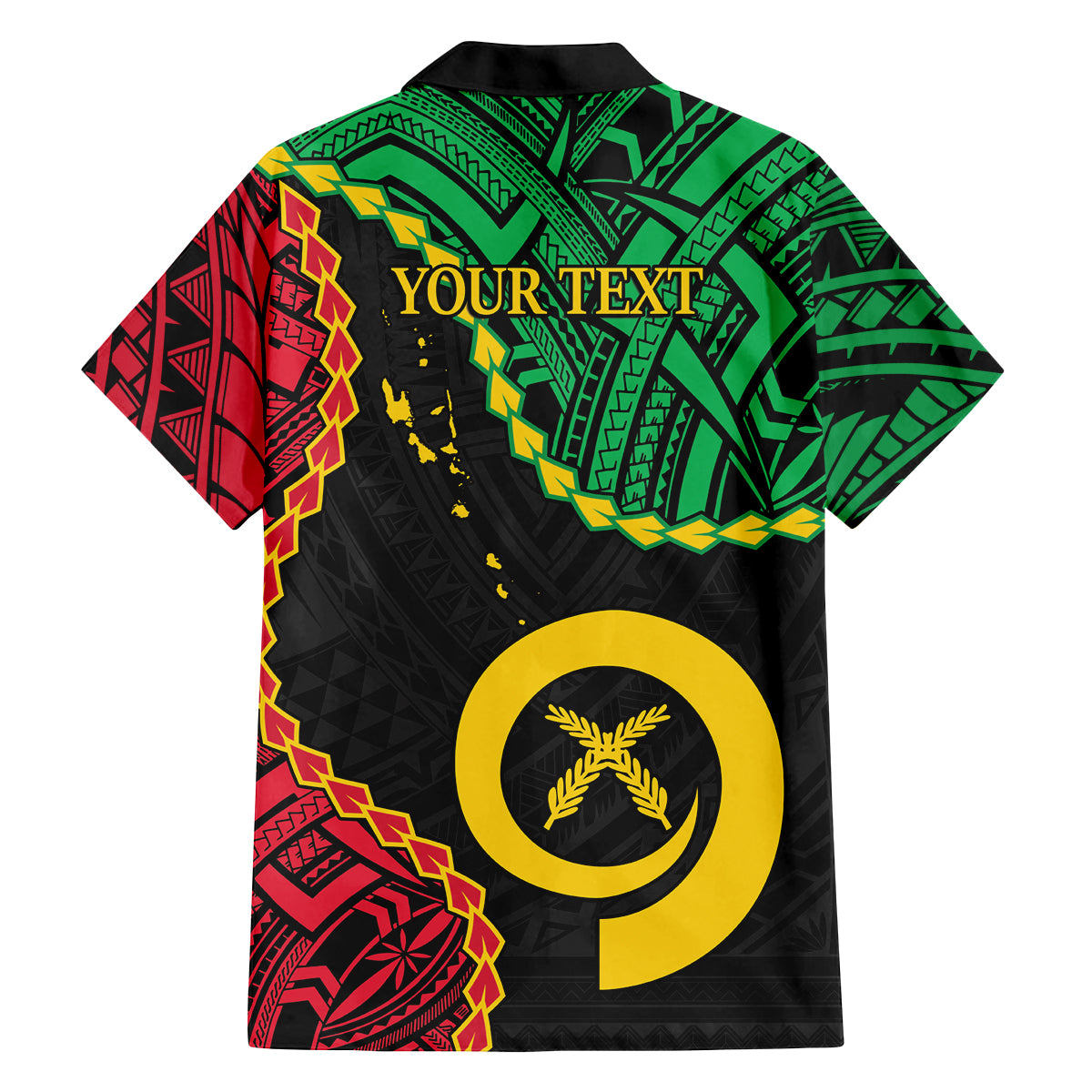 Personalised Vanuatu 44th Anniversary Family Matching Off Shoulder Maxi Dress and Hawaiian Shirt Tugeta Yumi Selebretem Indipendens Dei LT9 - Polynesian Pride