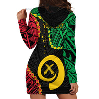 Personalised Vanuatu 44th Anniversary Hoodie Dress Tugeta Yumi Selebretem Indipendens Dei LT9 - Polynesian Pride