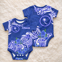FSM Chuuk State Baby Onesie Polynesian Floral Tribal LT9 - Polynesian Pride