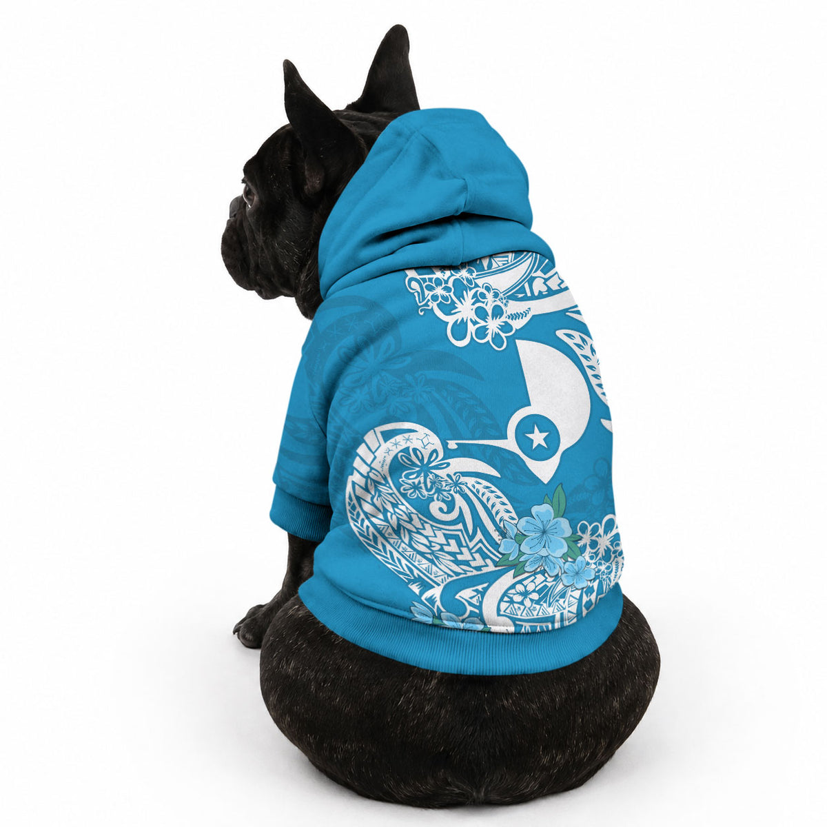 FSM Yap State Pet Hoodie Polynesian Floral Tribal LT9 - Polynesian Pride