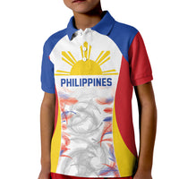 Philippines Flag Day Kid Polo Shirt Filipino Feather Pattern