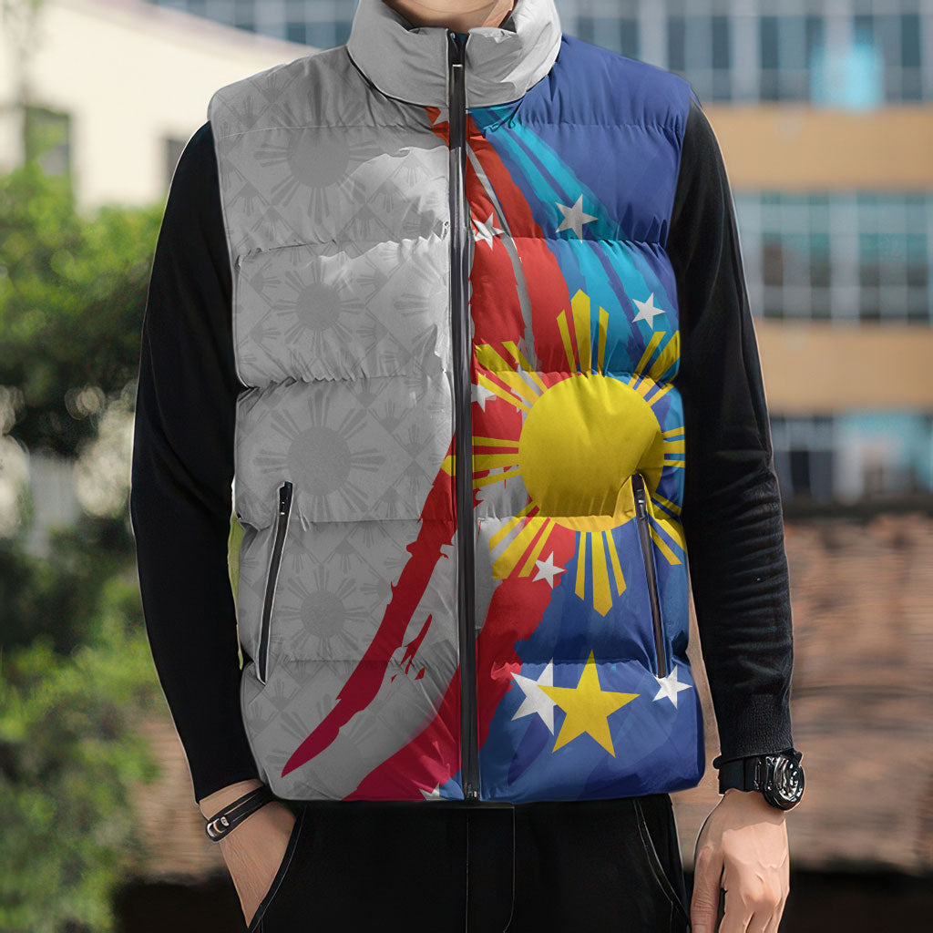 Philippines Flag Day Sleeveless Puffer Jacket Filipino Pride Shines Bright On Flag Day