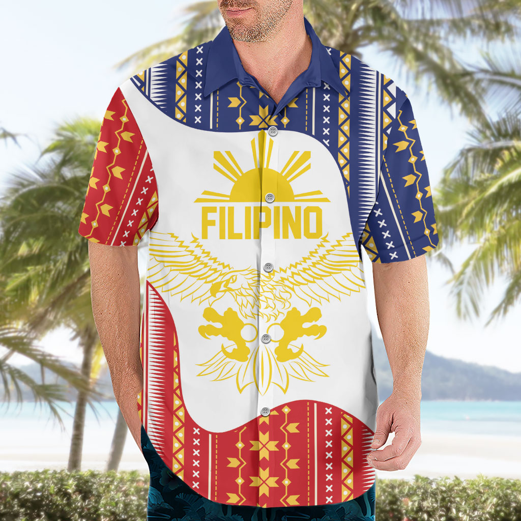 Philippines Flag Day Hawaiian Shirt Filipino Traditional Igorot Tribal Pattern