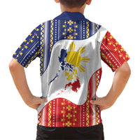 Philippines Flag Day Kid Hawaiian Shirt Filipino Traditional Igorot Tribal Pattern