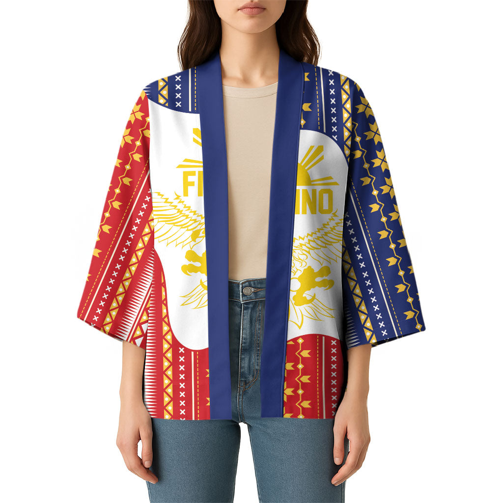 Philippines Flag Day Kimono Filipino Traditional Igorot Tribal Pattern