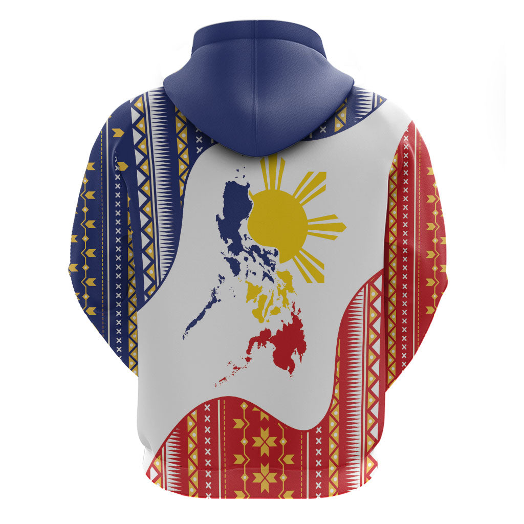 Philippines Flag Day Zip Hoodie Filipino Traditional Igorot Tribal Pattern