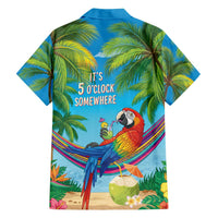 5 Oclock Somewhere Family Matching Puletasi and Hawaiian Shirt Hawaii Parrots Cocktail Summer Beach Vibe LT9 - Polynesian Pride