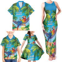 5 Oclock Somewhere Family Matching Tank Maxi Dress and Hawaiian Shirt Hawaii Parrots Cocktail Summer Beach Vibe LT9 - Polynesian Pride