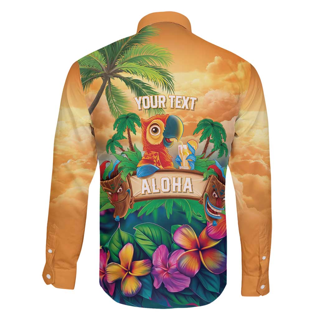 5 Oclock Somewhere Personalized Family Matching Long Sleeve Bodycon Dress and Hawaiian Shirt Hawaii Parrots Plumeria Summer Vibe LT9 - Polynesian Pride
