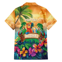5 Oclock Somewhere Personalized Family Matching Off Shoulder Maxi Dress and Hawaiian Shirt Hawaii Parrots Plumeria Summer Vibe LT9 - Polynesian Pride