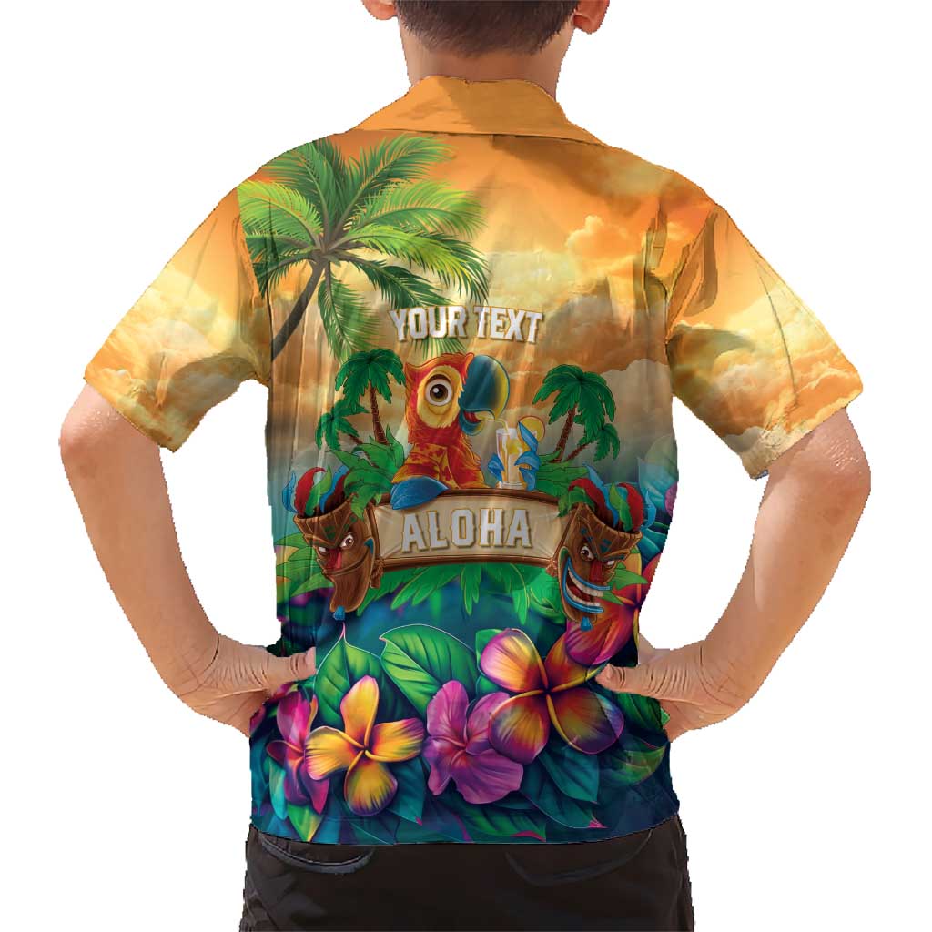 5 Oclock Somewhere Personalized Hawaiian Shirt Hawaii Parrots Plumeria Summer Vibe - Polynesian Pride