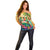 5 Oclock Somewhere Personalized Off Shoulder Sweater Hawaii Parrots Plumeria Summer Vibe - Polynesian Pride