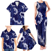 Mokihana Maile and Ilima Leis Family Matching Tank Maxi Dress and Hawaiian Shirt Uliuli Hawaiian Tapa Quilt Pattern LT9 - Polynesian Pride