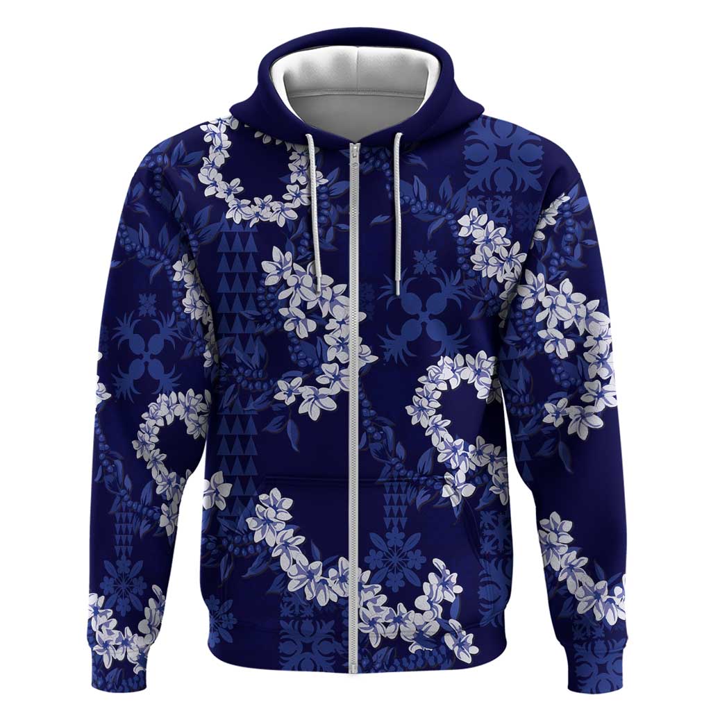 Mokihana Maile and Ilima Leis Hoodie Uliuli Hawaiian Tapa Quilt Pattern - Polynesian Pride