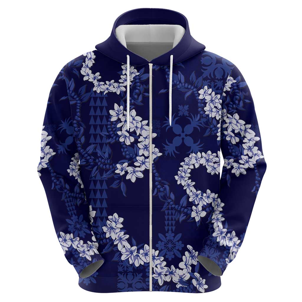 Mokihana Maile and Ilima Leis Hoodie Uliuli Hawaiian Tapa Quilt Pattern - Polynesian Pride