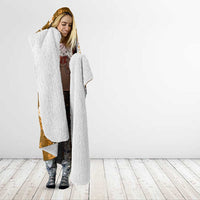 Mokihana Maile and Ilima Leis Hooded Blanket Alani Hawaiian Tapa Quilt Pattern - Polynesian Pride