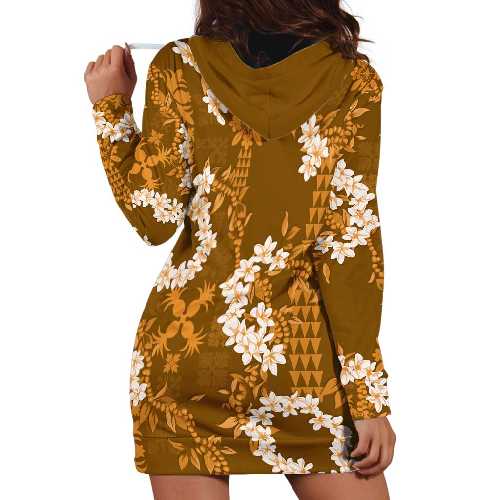 Mokihana Maile and Ilima Leis Hoodie Dress Alani Hawaiian Tapa Quilt Pattern LT9 - Polynesian Pride