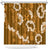 Mokihana Maile and Ilima Leis Shower Curtain Alani Hawaiian Tapa Quilt Pattern - Polynesian Pride