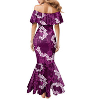 Mokihana Maile and Ilima Leis Family Matching Mermaid Dress and Hawaiian Shirt Akala Hawaiian Tapa Quilt Pattern LT9 - Polynesian Pride