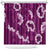 Mokihana Maile and Ilima Leis Shower Curtain Akala Hawaiian Tapa Quilt Pattern - Polynesian Pride