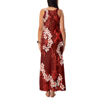 Mokihana Maile and Ilima Leis Family Matching Tank Maxi Dress and Hawaiian Shirt Ulaʻula Hawaiian Tapa Quilt Pattern LT9 - Polynesian Pride