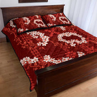 Mokihana Maile and Ilima Leis Quilt Bed Set Ulaʻula Hawaiian Tapa Quilt Pattern LT9 - Polynesian Pride