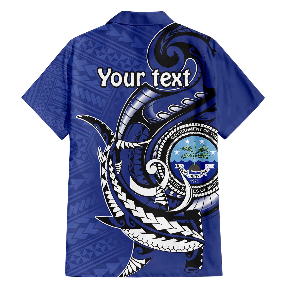 Personalized FSM 1986 Independence Day Family Matching Off The Shoulder Long Sleeve Dress and Hawaiian Shirt Polynesian Shark Tattoo Style LT9 - Polynesian Pride