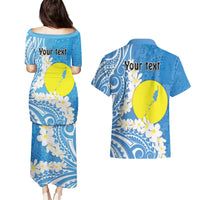 Personalized Palau 1994 Belau Rekid Couples Matching Puletasi and Hawaiian Shirt Polynesian Plumeria Style LT9 - Polynesian Pride