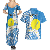 Personalized Palau 1994 Belau Rekid Couples Matching Summer Maxi Dress and Hawaiian Shirt Polynesian Plumeria Style LT9 - Polynesian Pride