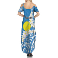 Personalized Palau 1994 Belau Rekid Family Matching Summer Maxi Dress and Hawaiian Shirt Polynesian Plumeria Style LT9 - Polynesian Pride