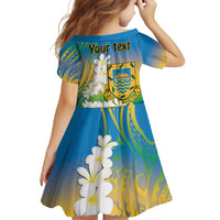 Personalised Tuvalu 1978 Independence Day Family Matching Short Sleeve Bodycon Dress and Hawaiian Shirt Polynesian Plumeria Style LT9 - Polynesian Pride