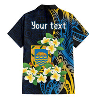 Personalised Tuvalu Beautiful Plumeria Flower Family Matching Mermaid Dress and Hawaiian Shirt LT9 - Polynesian Pride