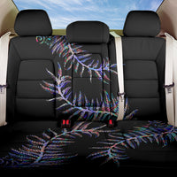 New Zealand Back Car Seat Cover Aotearoa Silver Fern Mixed Papua Shell Purple Vibe LT9 One Size Purple - Polynesian Pride