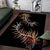New Zealand Area Rug Aotearoa Silver Fern Mixed Papua Shell Red Vibe LT9 Red - Polynesian Pride