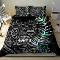 New Zealand Rugby Bedding Set NZ Black Fern Champions History With Papua Shell LT9 - Polynesian Pride