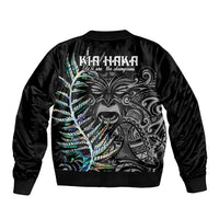 New Zealand Rugby Bomber Jacket NZ Black Fern Champions History With Papua Shell LT9 - Polynesian Pride
