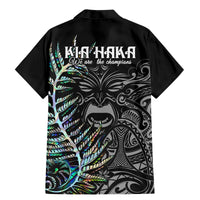 New Zealand Rugby Family Matching Mermaid Dress and Hawaiian Shirt NZ Black Fern Champions History With Papua Shell LT9 - Polynesian Pride