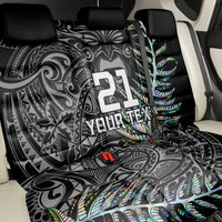 Custom New Zealand Rugby Back Car Seat Cover NZ Black Fern Champions History With Papua Shell LT9 - Polynesian Pride