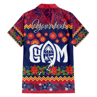 Personalised Guam Christmas Family Matching Short Sleeve Bodycon Dress and Hawaiian Shirt Felis Pusgua Santa Beach Polynesian Pattern LT9 - Polynesian Pride