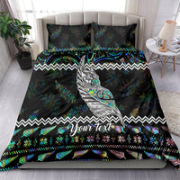 Personalised New Zealand Christmas Bedding Set Maori Fern Manaia Meri Kirihimete with Papaua Shell LT9 - Polynesian Pride