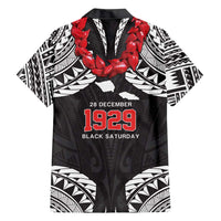 Samoa Black Saturday Family Matching Long Sleeve Bodycon Dress and Hawaiian Shirt Samoa mo Samoa with Black Ula Fala LT9 - Polynesian Pride