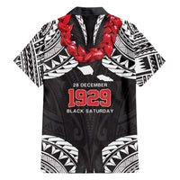 Samoa Black Saturday Family Matching Short Sleeve Bodycon Dress and Hawaiian Shirt Samoa mo Samoa with Black Ula Fala LT9 - Polynesian Pride