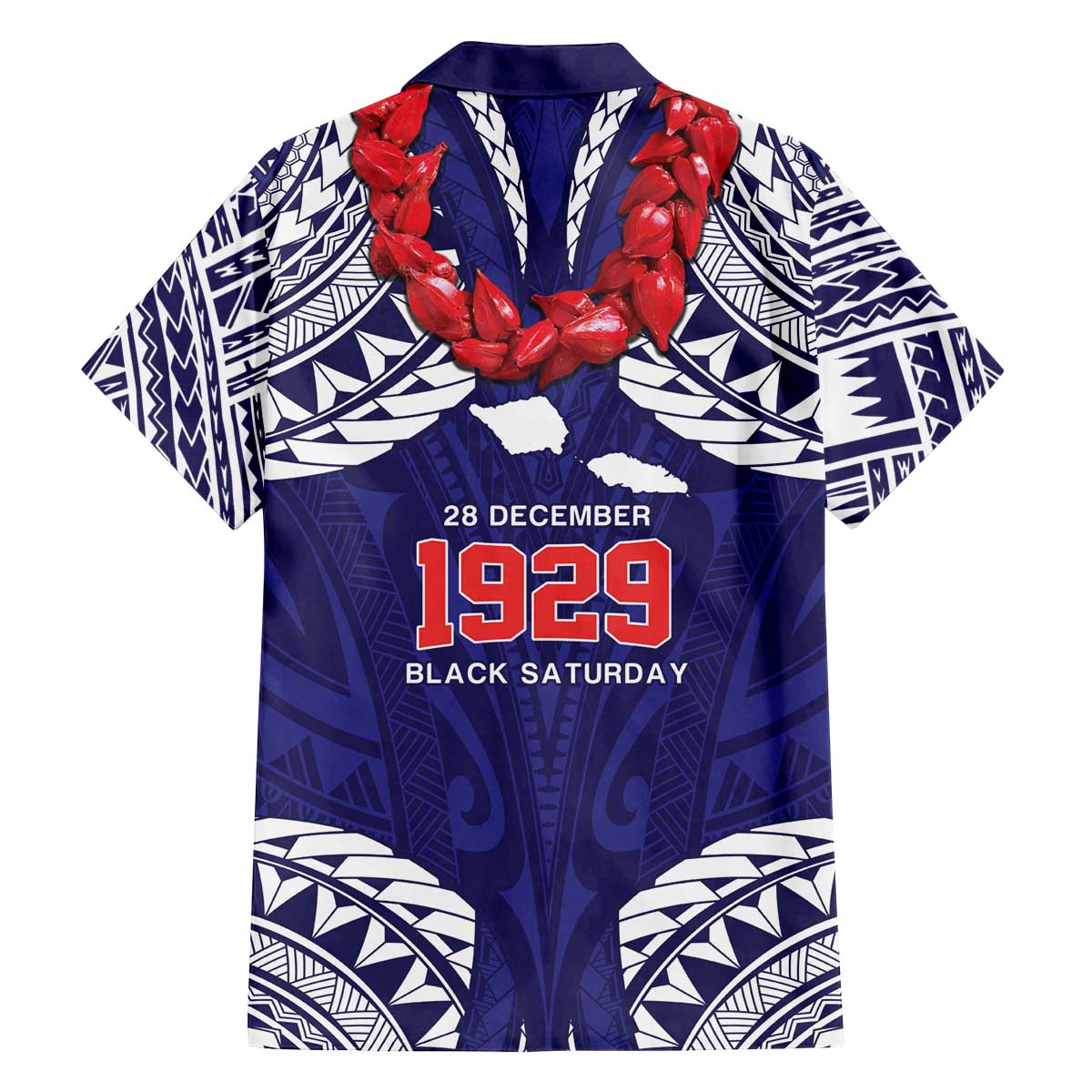 Samoa Black Saturday Family Matching Off The Shoulder Long Sleeve Dress and Hawaiian Shirt Samoa mo Samoa with Blue Ula Fala LT9 - Polynesian Pride