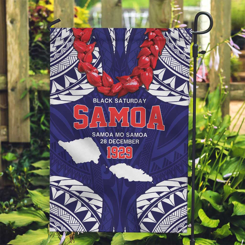 Samoa Black Saturday Garden Flag Samoa mo Samoa with Blue Ula Fala