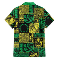 Cook Islands Mere Kiritimiti Family Matching Mermaid Dress and Hawaiian Shirt Pacific Patchwork Xmas Vibes LT9 - Polynesian Pride