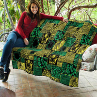 Cook Islands Mere Kiritimiti Quilt Pacific Patchwork Xmas Vibes - Polynesian Pride