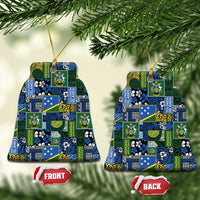 Solomon Islands Meri Kirihimete Ceramic Ornament Pacific Patchwork Xmas Vibes - Polynesian Pride