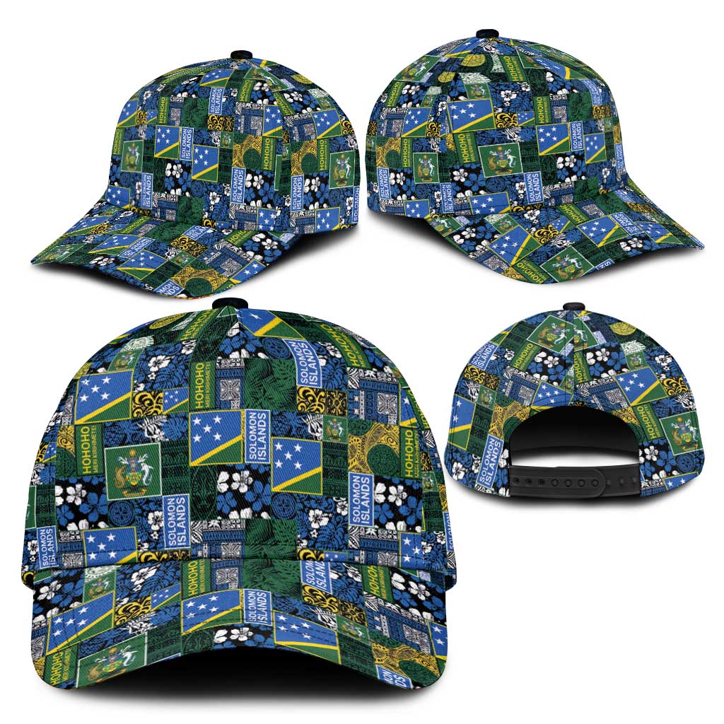 Solomon Islands Meri Kirihimete Classic Cap Pacific Patchwork Xmas Vibes - Polynesian Pride