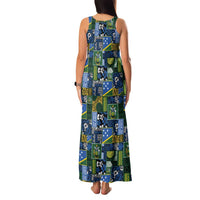 Solomon Islands Meri Kirihimete Family Matching Tank Maxi Dress and Hawaiian Shirt Pacific Patchwork Xmas Vibes LT9 - Polynesian Pride
