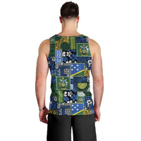 Solomon Islands Meri Kirihimete Men Tank Top Pacific Patchwork Xmas Vibes LT9 - Polynesian Pride